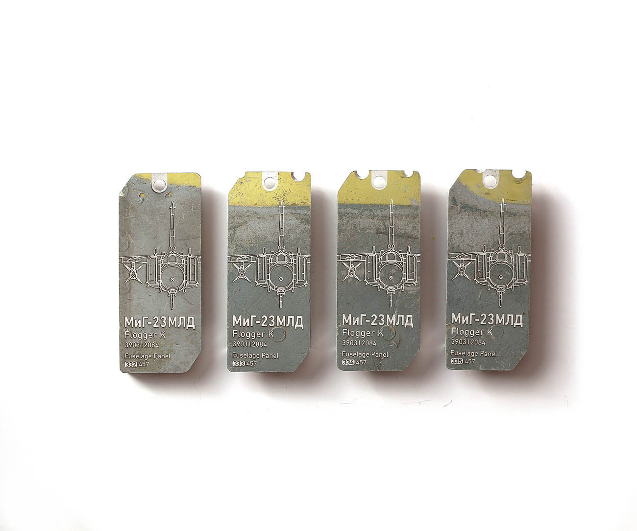 MiG-23MLD Flogger | 2-Color "GREY & YELLOW" Tags | 322-335 - Image 4