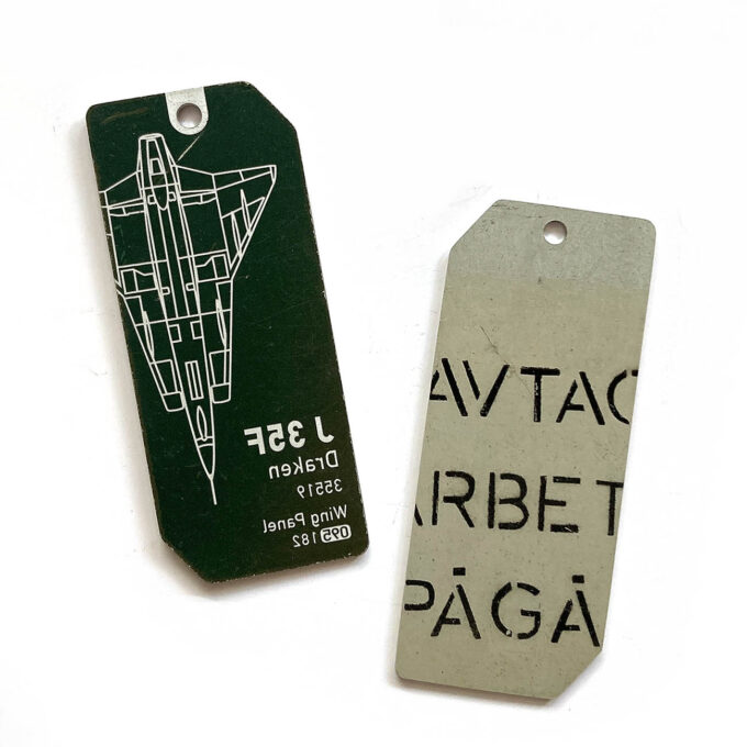 Saab J 35F Draken 35519 | 1- or 2-color  | 091-104 "INVERTED TAGS"