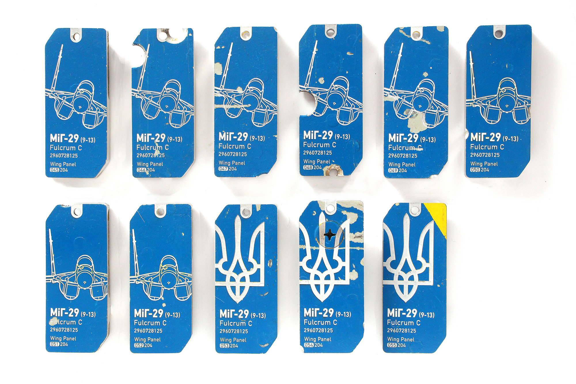 MiG-29 Fulcrum | Blue Tags with "Compartments"| 045-055 - Image 2
