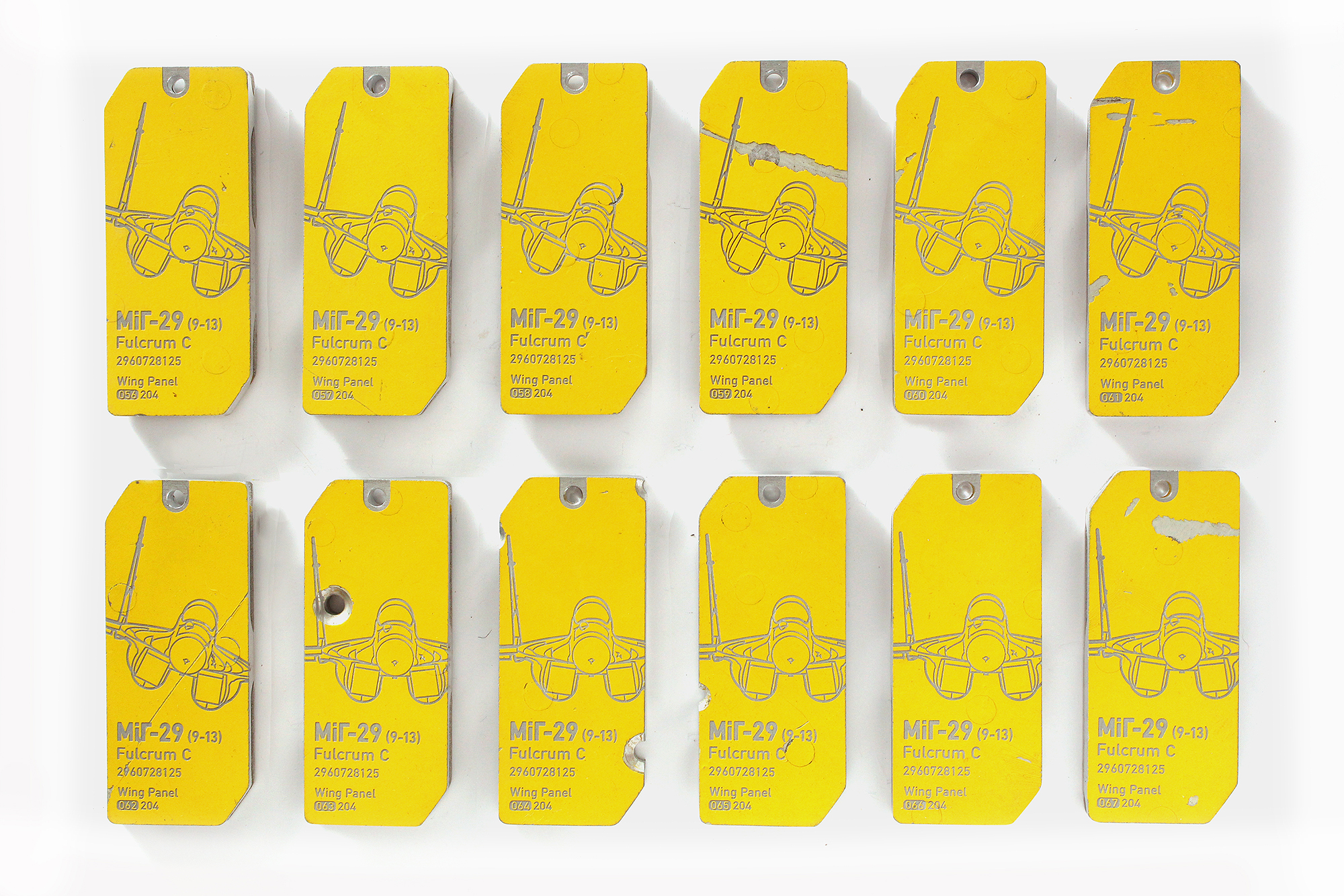 MiG-29 Fulcrum | Yellow Tags with "Compartments"| 056-077 - Image 2