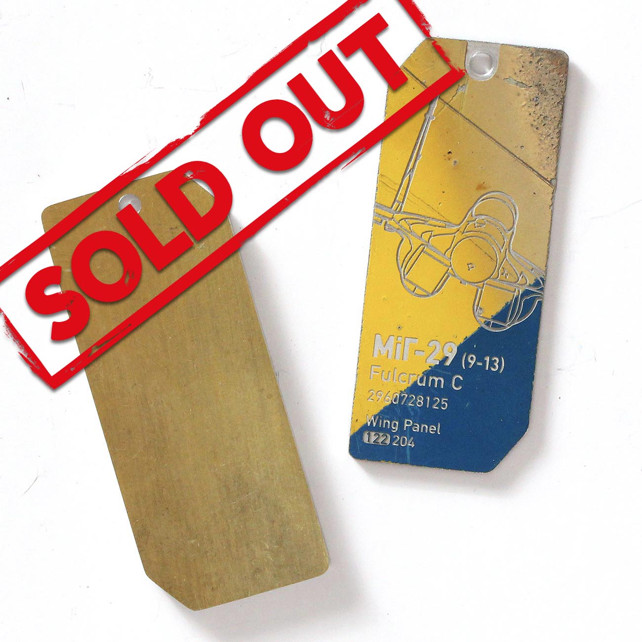 MiG-29 Fulcrum | Blue - Yellow Plain Tags | 122-126