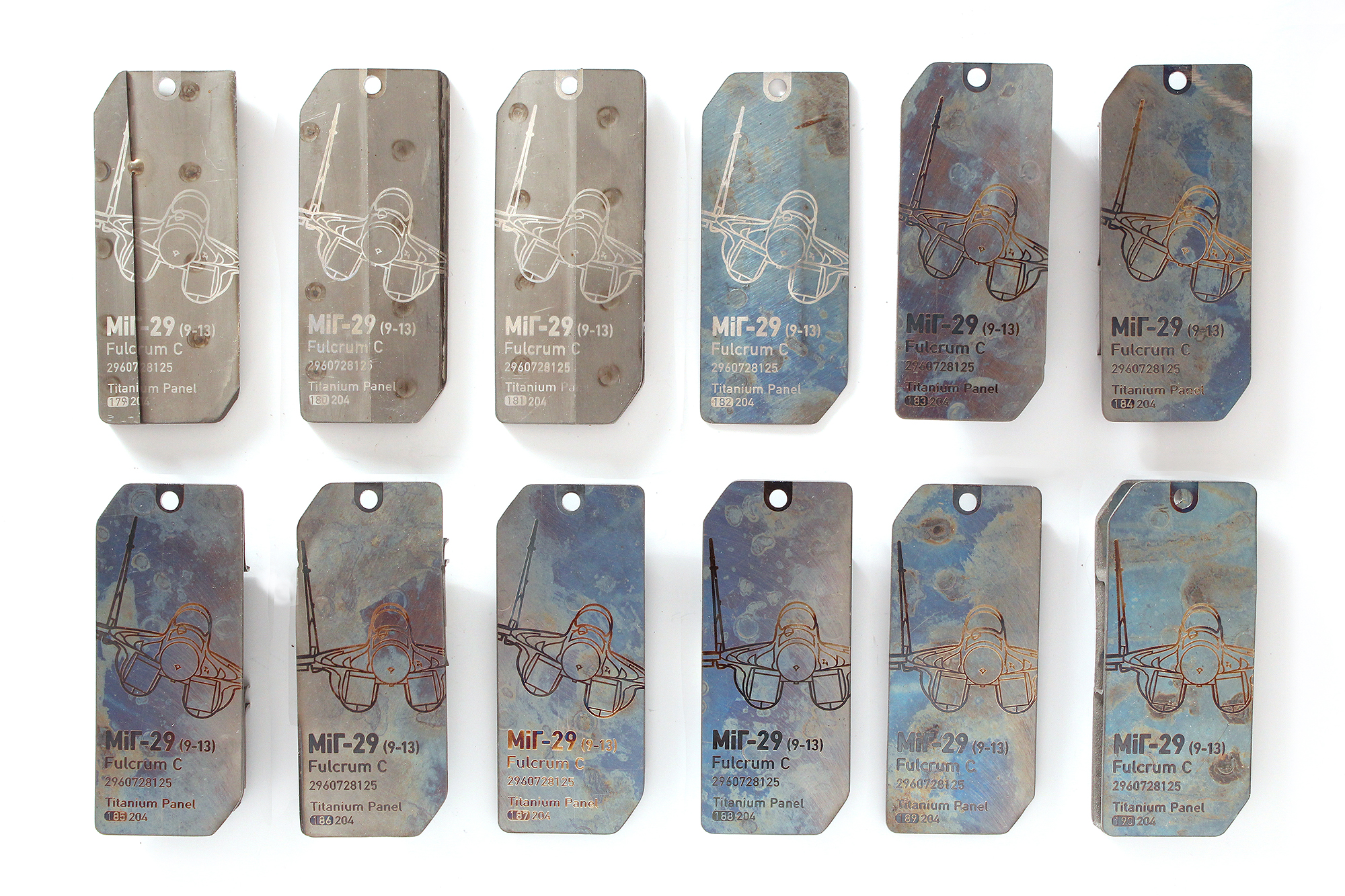MiG-29 Fulcrum | Titanium Tags - Plain or with Minor Structures | 179-195 - Image 2