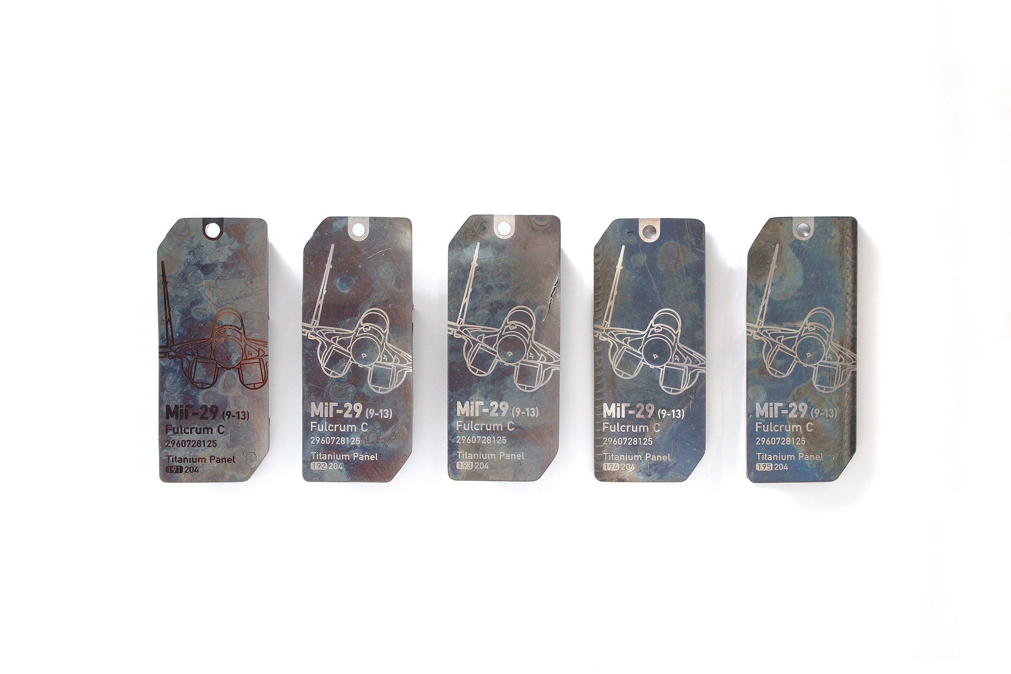 MiG-29 Fulcrum | Titanium Tags - Plain or with Minor Structures | 179-195 - Image 5