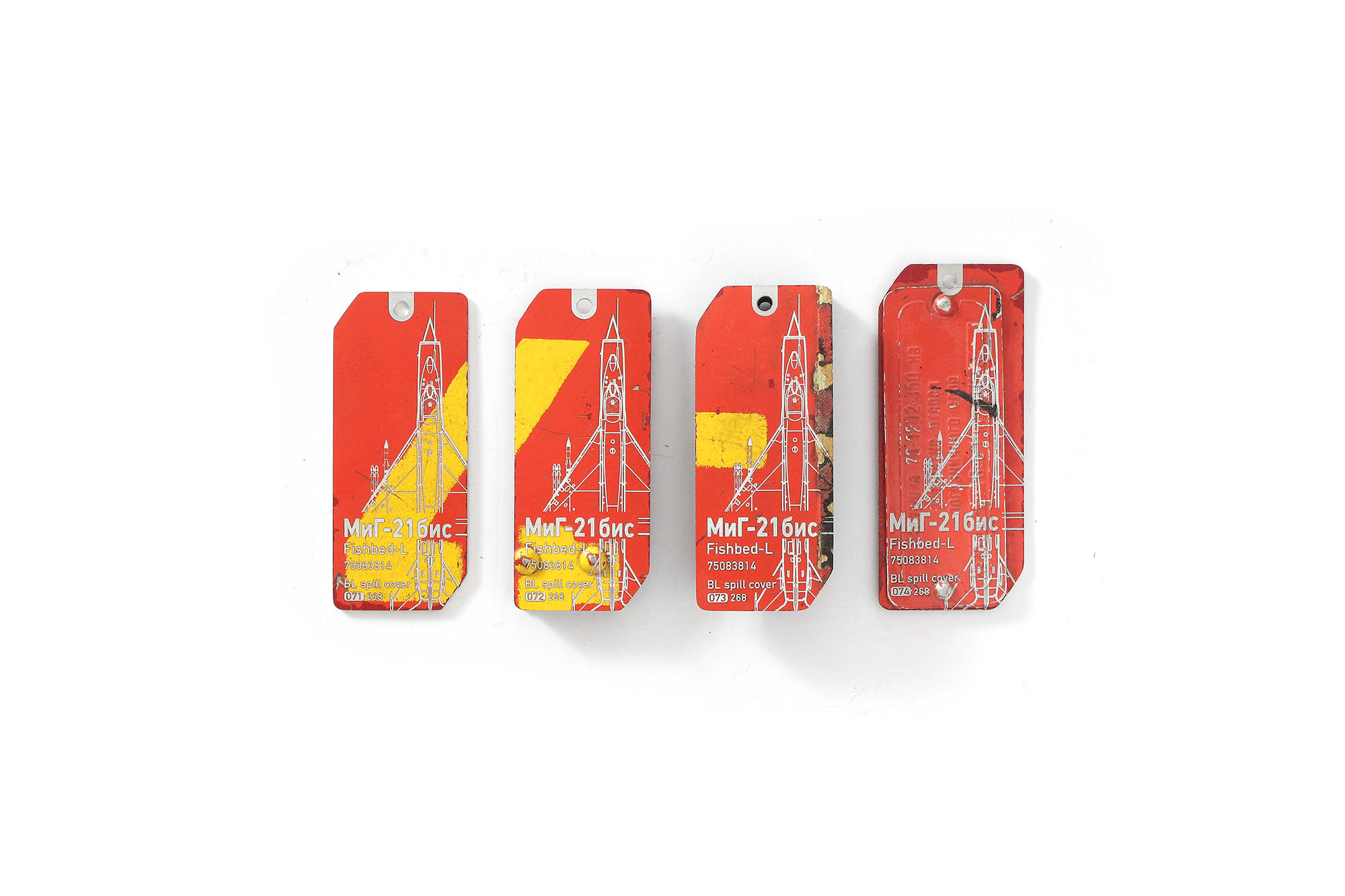 Yugoslav MiG-21 Boundary layer spill cover tags - 2 | 059-074 - Image 5